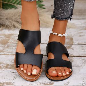 Women's Flat <b>Sandals</b> with Shiny <b>Diamonds</b> Flip-Flops Beach Shoes Plus Size 2423 Wholesale Cheap Price Factory Direct - Product Image 4