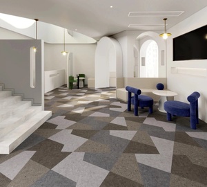 Revêtement de <span class=keywords><strong>sol</strong></span> SPC en pierre et plastique de Henan, Chine, 6 mm ou 8 mm, imperméable, moderne, à clipser, hybride, pour la décoration intérieure des maternelles - Product Image 2