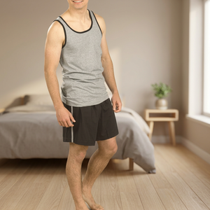 <b>Men's</b> Sleeveless Vest Top & <b>Shorts</b> <b>Pyjama</b> <b>Set</b> - Product Image 3