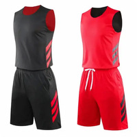 Ensemble uniforme de basketball personnalisé, MOQ 1 pièce, impression par sublimation, maillot et short de basketball, nom et numéro personnalisés, tenue de basketball d'équipe