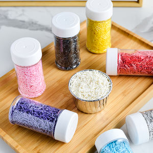 Arrose prix raisonnable en gros Offre Spéciale arrose fabricant <span class=keywords><strong>comestible</strong></span> foncé arc-en-ciel coloré jimmies pour les décorations de gâteau - Product Image 2