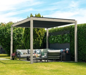 PRIMA luar ruangan tahan <span class=keywords><strong>UV</strong></span> disesuaikan Pergola tahan air pelindung matahari aluminium Gazebo kanopi disesuaikan