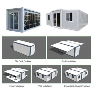 Meilleure vente : Maison préfabriquée de luxe modulaire portable et extensible en conteneur 20/40 pieds avec panneaux sandwich pour hôtel et centre commercial en extérieur - Product Image 5