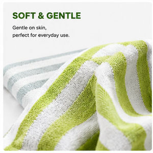 <span class=keywords><strong>Serviette</strong></span> <span class=keywords><strong>de</strong></span> luxe <span class=keywords><strong>de</strong></span> qualité supérieure, personnalisée avec logo, couleur unie, rayée, en <span class=keywords><strong>fibre</strong></span> <span class=keywords><strong>de</strong></span> <span class=keywords><strong>bambou</strong></span>, ultra douce, écologique, antimicrobienne, pour usage hôtelier - Product Image 3