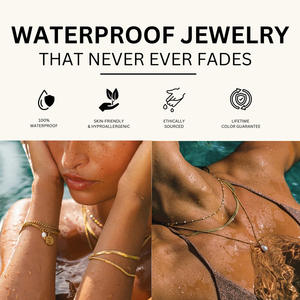 Waterproof Tarnish Free Stainless Steel PVD 18K Gold Plated Jewelry Zircon <strong>Pearl</strong> Fashion <strong>Pendant</strong> Dainty Charm <strong>Necklace</strong> for Women - Product Image 6