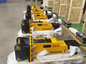 Excavation Soosan Sb40 Hydraulic Rock Breaker 4-7 Tons Excavator - Product Image 2
