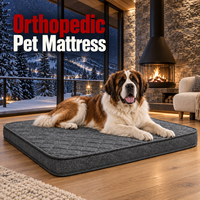 Lit orthopédique pour chien et chat de luxe personnalisé, universel, lavable, pour animaux de grande taille, rembourrage en éponge, imperméable