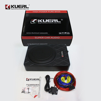 Subwoofer Auto Ultra-Fin Haute Puissance avec Grave Pur, Haut-Parleur à Cône Papier Simple Bobine pour Modification Audio Voiture 12V CC