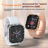 IVANHOE Verre + PC Diamant Couverture pour Apple Watch Cas 46mm 42mm Bling Bumper Protecteur IWatch Série 10 46 42mm WatchCase