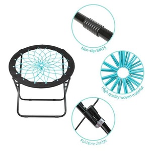Silla de Luna elástica plegable para niños, asiento redondo antideslizante con cordón elástico - Product Image 5
