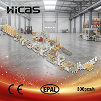 Ligne de production de palettes en bois Euro EPAL, 60 pistolets, 4-6 palettes/min, avec contrôle PLC européen, CE ISO SF1000