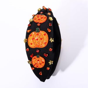 Fashion Halloween Hair Accessory Rhinestone Hairband Crystal <strong>Pumpkin</strong> <strong>Headband</strong> - Product Image 4