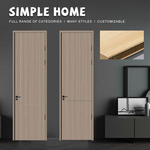 W01 OEM&ODM Porte Intérieure en Bois Moderne, Ignifugée (30-90 minutes), Insonorisée, pour Chambre d'Hôtel et Salon - Product Image 2