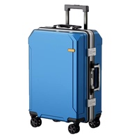 Maleta de Viaje con Ruedas Giratorias, Unisex, de Neopreno, con Gran Capacidad, Interfaz USB, Protección con Contraseña, Reforzada