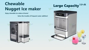 Wice tự động 17kg mỗi ngày Máy Làm Đá <span class=keywords><strong>Nugget</strong></span> để sử dụng thương mại Chewable Crunchy <span class=keywords><strong>Ice</strong></span> fabrica de hielo - Product Image 6