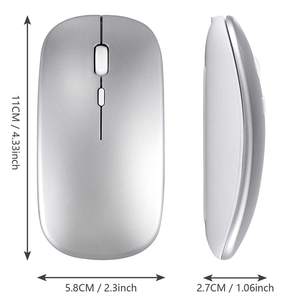 เมาส์ไร้สายแบบ Type C สองโหมด กำลังเป็นที่นิยม เมาส์ไร้สายแบบ Ergonomic ชาร์จไฟได้ บลูทูธ - Product Image 6