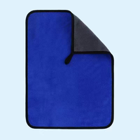 Marché allemand Taille de couleur personnalisée Emballage jaune 800gsm Microfibre 100% Serviette de nettoyage en microfibre pour voiture