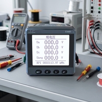 EASTSONG ES600 Medidor de Potencia Inalámbrico Trifásico de 12 Canales IP65 para Dispositivos de Medición de Temperatura, Medidor RS485 Modbus RTU