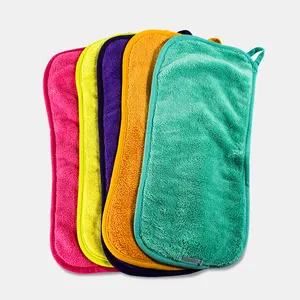 Wholesale Custom Logo Microfiber Remover Make Up Remover Cloth Cleansing Face Towel Reusable Make Up Remover Towel For Face