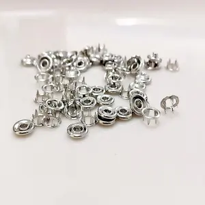 Sewing Buttons Snap Buttons Claw Buckle Installation Tool Rivet Children Clothing Buttons Prong Ring Press Studs Copper Metal