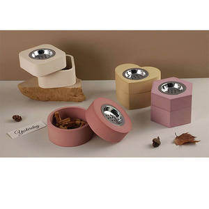 Portavelas Cuadrado de Cemento Creativo, Hecho a Mano, con Relieve, para Velas Aromáticas Árabes, Decoración del Hogar, Multicolor, Marca Jalo - Product Image 2