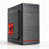 Boîtier PC MicroATX en acier SPCC 0,35 mm avec panneau frontal USB, mini-tour, ventilation réseau, 3 ventilateurs, accessoires DIY pour ordinateur de jeu