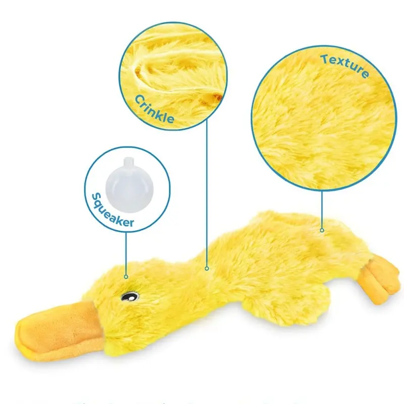 Mainan mewah interaktif untuk mainan anjing peliharaan aksesoris hewan peliharaan mainan mencicit