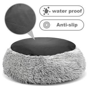 Luxo Fluffy Almofada Plush Soft Donut Dog Bed Acessórios Lavável Calmante Sofá Camas Para Perros Grande Personalizado <span class=keywords><strong>Cat</strong></span> Dog Pet Bed - Product Image 6
