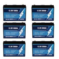 Batería de Litio LiMn2O4 de 12V 200Ah, 24V 100Ah, 150Ah, 200Ah, 300Ah, 460Ah, 3000 Ciclos, para Caravana y Yate