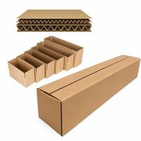 Boîtes en carton ondulé à double paroi en gros, boîtes d'expédition en kraft robustes à 5 plis, cartons d'emballage sur mesure