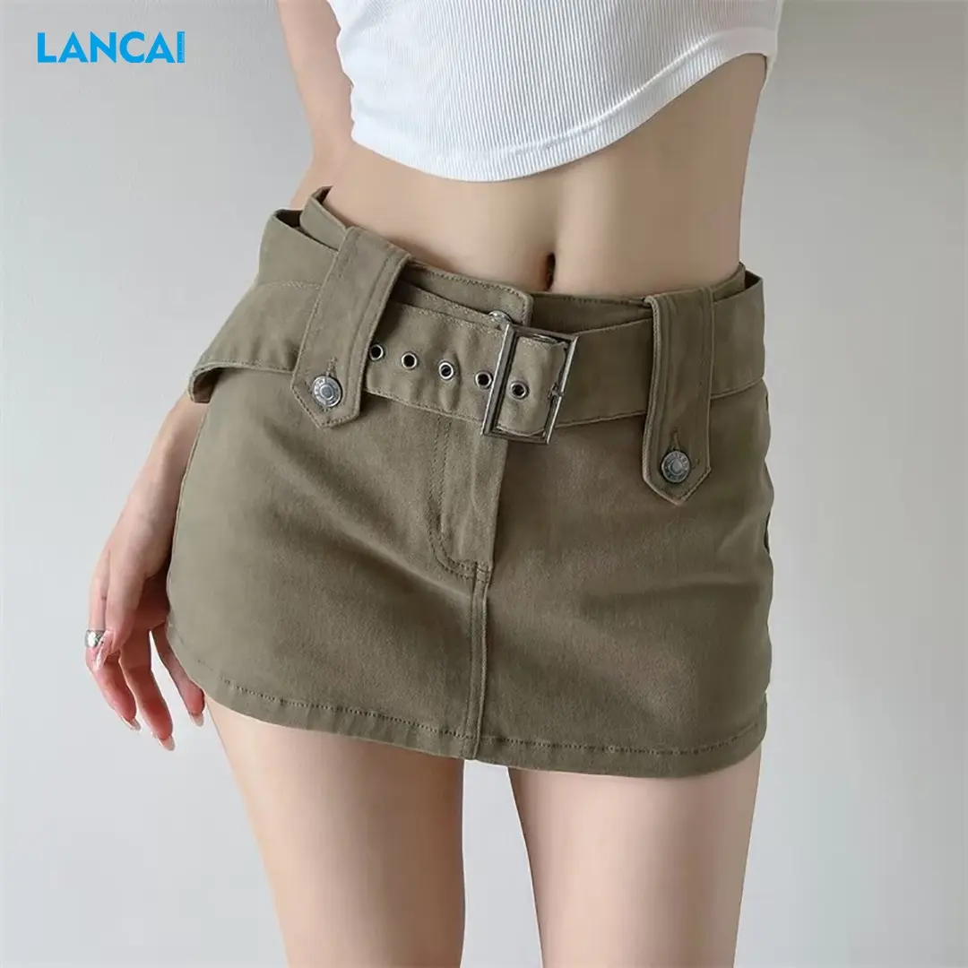 2023 Custom Women High Waist Mini Short Denim Sexy Jean Skirt Denim Skirt For Women