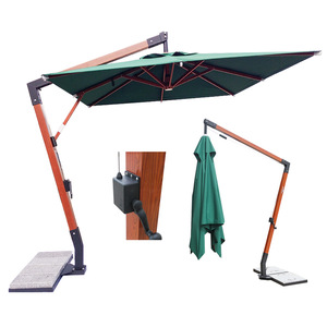 Nhà Máy Sang Trọng Bán Buôn Lớn Biểu Tượng Tùy Chỉnh Treo Cantilever Ô Dù Ngoài Trời Thị Trường Bãi Biển Hồ Bơi Khách Sạn Patio Ô - Product Image 1