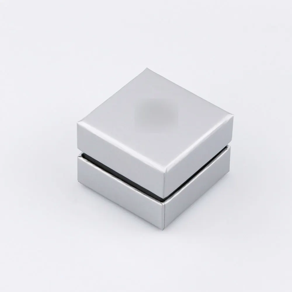 Kexin anpassbare quadratische Schmuckschatulle mit weißem Boden harte Schmuckgeschenkbox geeignet für Ringe, Halsketten, Armbänder, Ohrringe