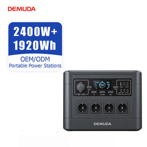 DEMUDA M10 2400W 1920Wh LiFePO4 สถานีไฟฟ้าพกพา ชาร์จเร็ว ความจุสูง 75000mAh เครื่องกำเนิดไฟฟ้าพลังงานแสงอาทิตย์แบบพกพาสำหรับใช้งานกลางแจ้ง - Product Image 1