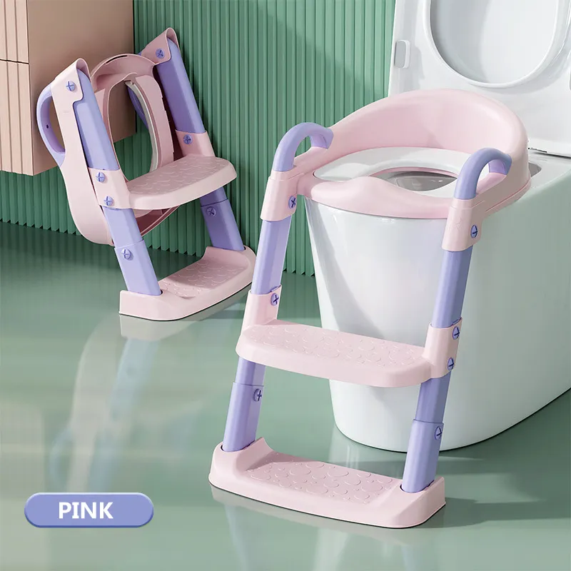 3 in1トイレトレーニングシート幼児用便座、ステップスツールラダー付きベビーキッズ