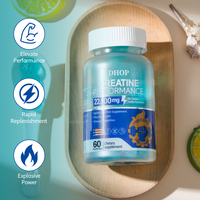 Nutrition sportive avancée, créatine en gommes avec L-glutamine, bêta-alanine pour la force musculaire, l'endurance et la performance, formule