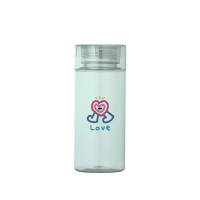 Bouteille d'eau en plastique sans BPA de 500 ml, vente en gros promotionnelle de bouteilles d'eau en plastique transparentes de 16 oz pour enfants