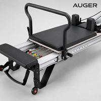 AUGER Machine de Pilates Reformer Commerciale en Aluminium, Équipement de Fitness Professionnel pour Studio, Lit d'entraînement du tronc
