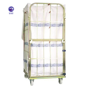 Goede Kwaliteit Opslag Transport Metalen Commerciële Gaas Hotel Wasserij Trolley - Product Image 3