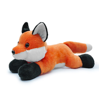 Peluche personnalisée de renard créatif de haute qualité, super douce, brodée, cadeau anti-stress, oreiller réaliste de simulation animale