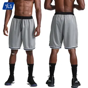 YLS Athletic Wear pantaloncini personalizzati sublimazione poliestere uomo basket Mesh Shorts Joggers reti sportive pantaloncini