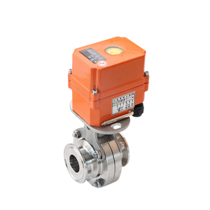 Válvula de <span class=keywords><strong>mariposa</strong></span> eléctrica Furui Mini PM naranja de acero inoxidable, actuador inteligente higiénico para estructura de bola de agua y alimentos, grado alimenticio - Product Image 1