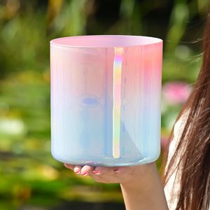 จินฟาง ชุดอุปกรณ์บำบัดด้วยเสียงคริสตัลควอตซ์สีรุ้ง รุ่น Luxury Alchemy Iridescent Aura สำหรับการทำซาวด์บาธ โยคะ และการทำสมาธิ - Product Image 1