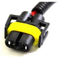 Arnés de cableado de faro LED HID para automóvil y motocicleta, conector de goma macho-hembra, cable decodificador, adaptador de conversión, extensión