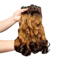 Extensiones de Cabello Humano Virgen FH SDD Fumi, Rizado Tipo Huevo, Super Double Drawn