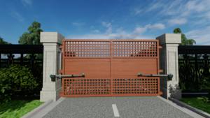 Moderno Heavy-Duty 500KG di capacità AC DC apriscatole a battente impermeabile in metallo esterno cortile industriale parco ville cancello - Product Image 3