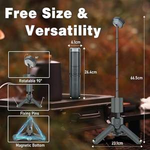 Linterna de Camping Recargable LED Blanca, Lámpara de Trabajo con Soporte, Impermeable, Multifuncional, Portátil, <span class=keywords><strong>Material</strong></span> de Aluminio y ABS - Product Image 4
