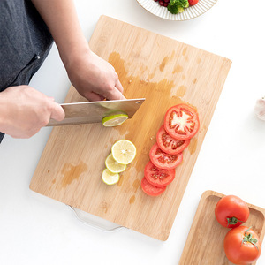 Bamboo Cutting Board Rectangle With Handle Large Thickened For Kitchen Use - Product Image 2