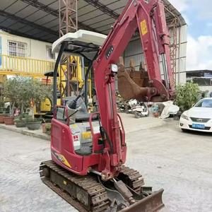 Miniexcavadora Yanmar VIO17 Usada de 1.7 Toneladas con Giro Cero de Cola, Orugas Retráctiles, Pequeña Excavadora Japonesa con Línea de Martillo Rompedor - Product Image 2