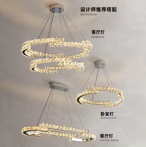 Zeal Lighting Lampes de plafond de luxe modernes de haute qualité Lustres et suspensions en cristal de luxe - Product Image 5